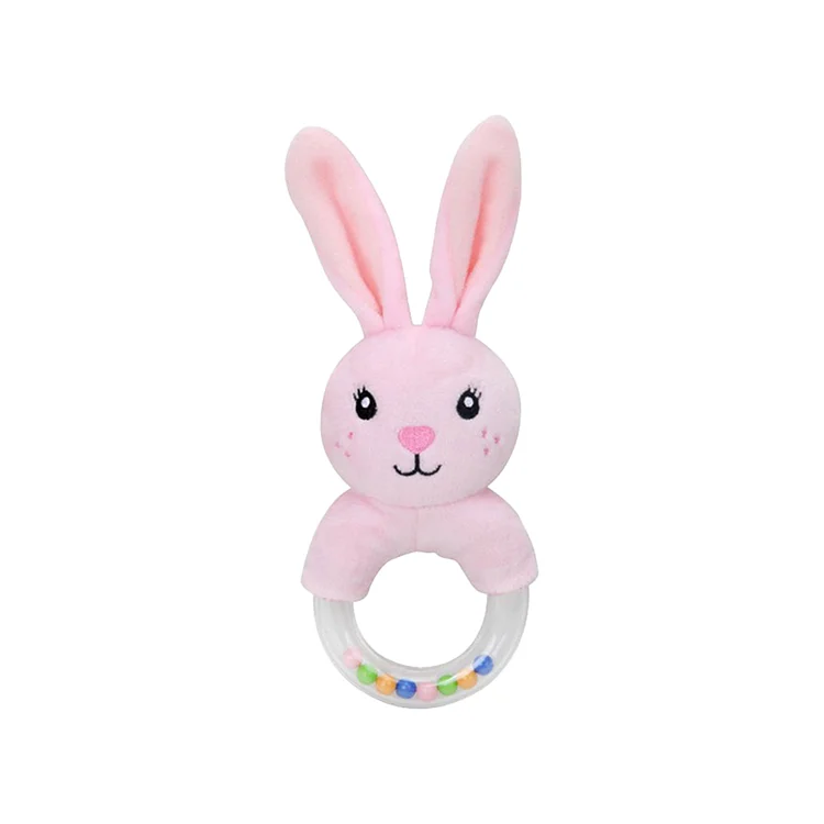 Ring Bell of Rabbit Lovely Animal World Fancy Toy Reborn Baby Plush Rattle Rebornartdoll® RSAW-Rebornartdoll®
