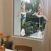 2PCS Bird 5D DIY Diamond Painting Wind Chimes Suncatcher Kit Double Sided Diamond Art Kits Suncatcher with Crystal Pendant for Home Wall Window Decor Adults DIY Art Craft