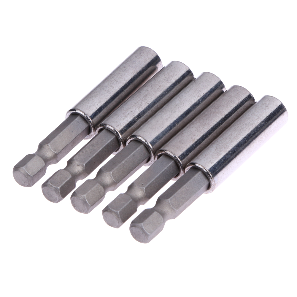 

5 Pieces 1/4\ Hex Shank Magnetic Drill Bit Holder Extension Extender, 501 Original