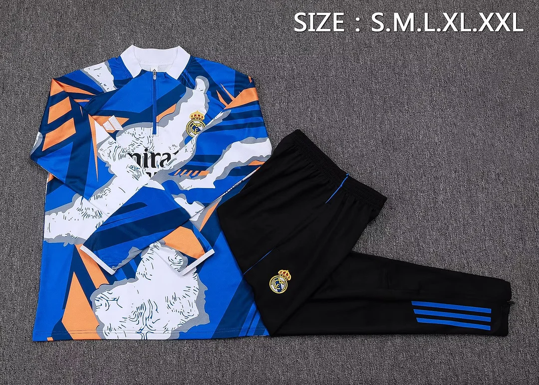 25/26 Real Madrid Half-Pull Training Kit Football