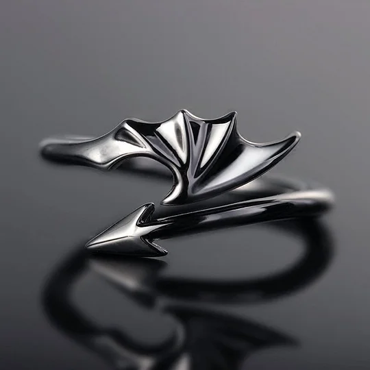 Dragon Evil Wing Open Band Ring