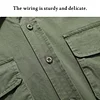 New Men's Solid Color Work Shirt, Everyday Casual Shirt with Pockets
