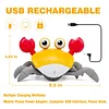 Children's electric automatic induction crab toy can crawl intelligent obstacle avoidance cartoon small toy