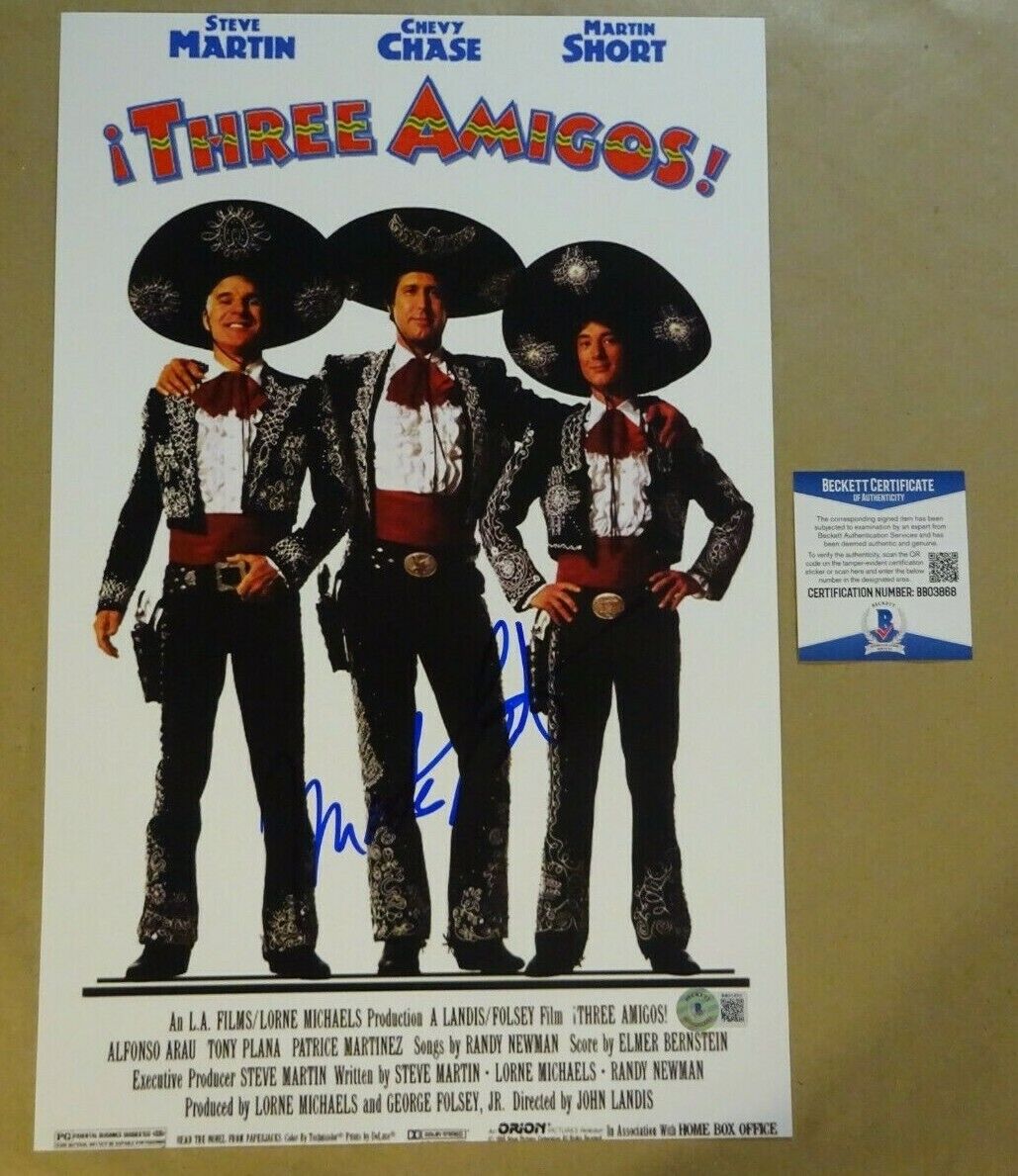 Autographed MARTIN SHORT Signed THREE AMIGOS! Photo Poster painting 11x17