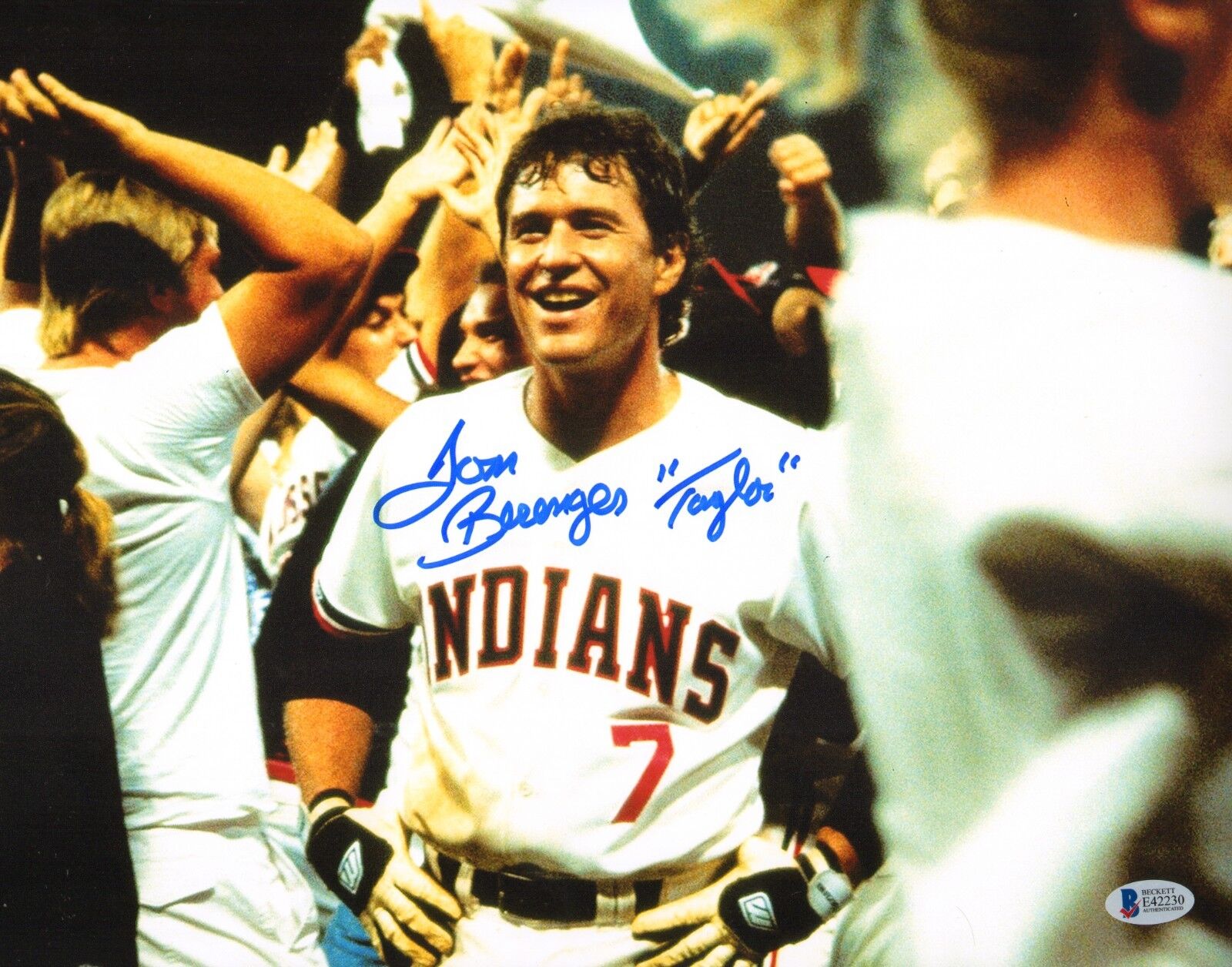 Tom Berenger Signed Major League 11x14 Photo Poster painting BAS COA Indians Baseball Autograph