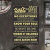 Dads Garage Rules - Metal Tin Signs(8*12Inch/12*16Inch)