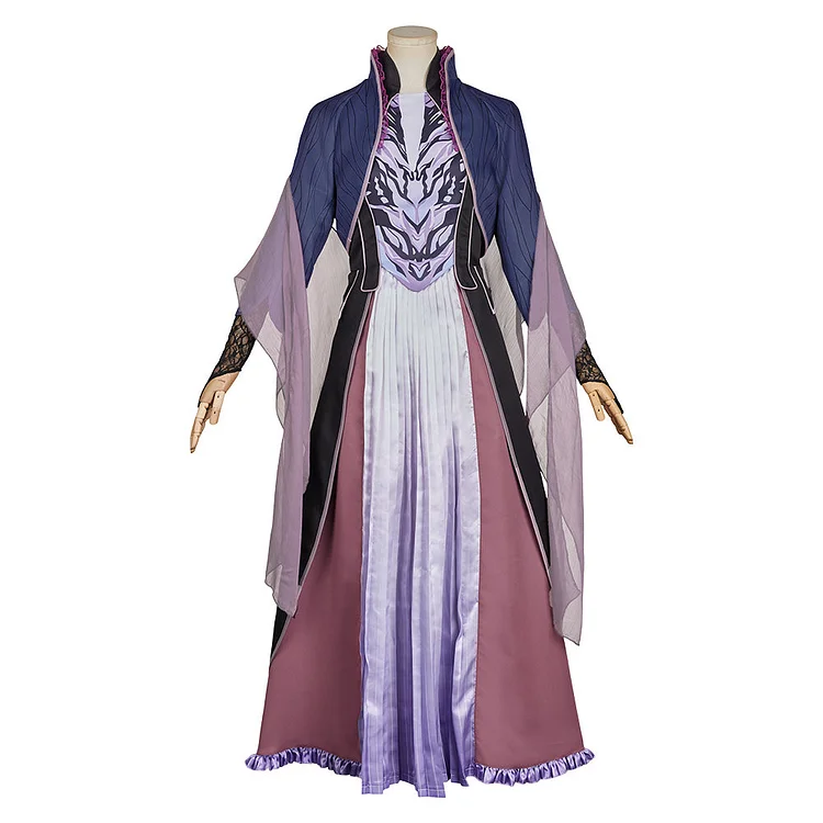 Agatha All Along (2024) Agatha Purple Ghost Outfits Halloween Cosplay Costume