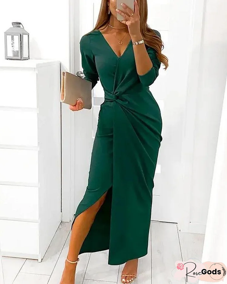 High Slit Party Dress