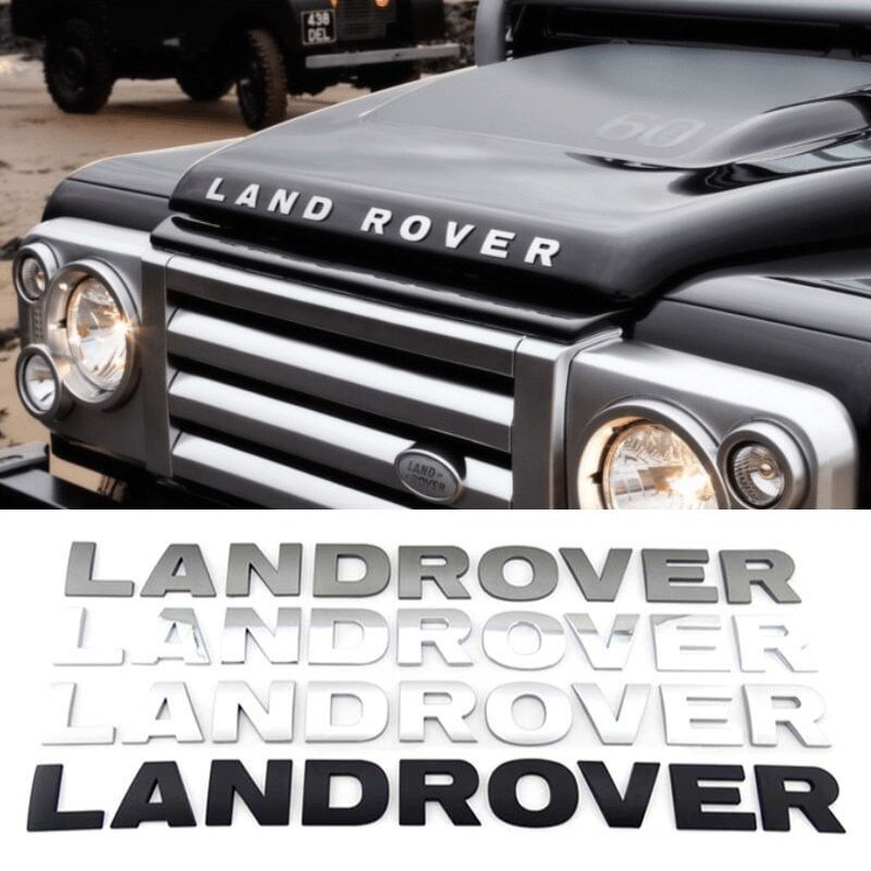 Land Rover Range Rover 3D Letter Hood Bonnet Cover Emblem for Velar Sport Discovery voiturehub dxncar