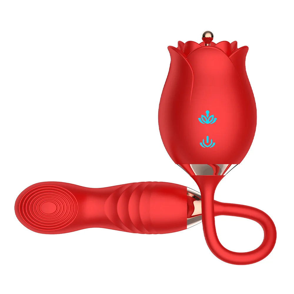Rose Clitoris Stimulator Vibrators Nipple G Spot Double Licking Vibrator