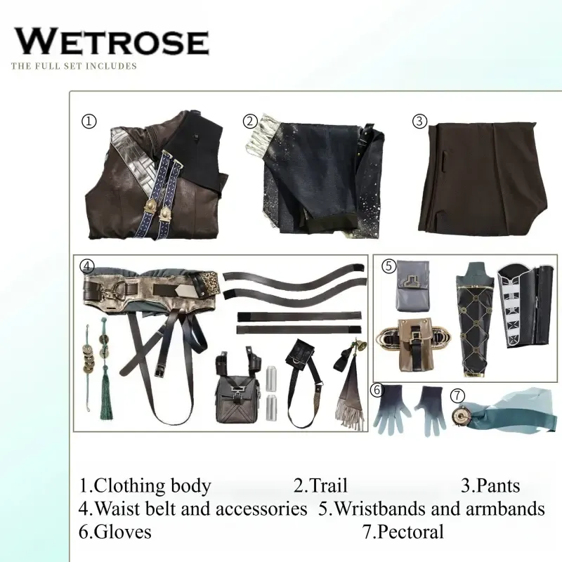 [Wetrose] Pre-Order Wuthering Waves Jingran Game Outfit Cosplay Costume 