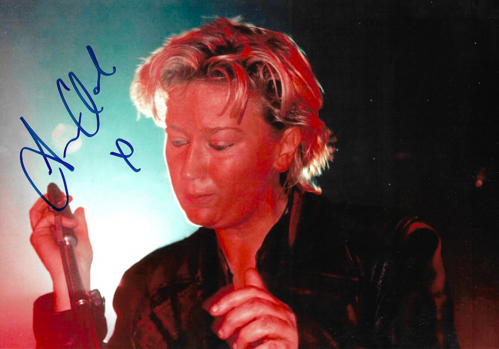 Anne Clark signed 8x12 inch Photo Poster painting autograph