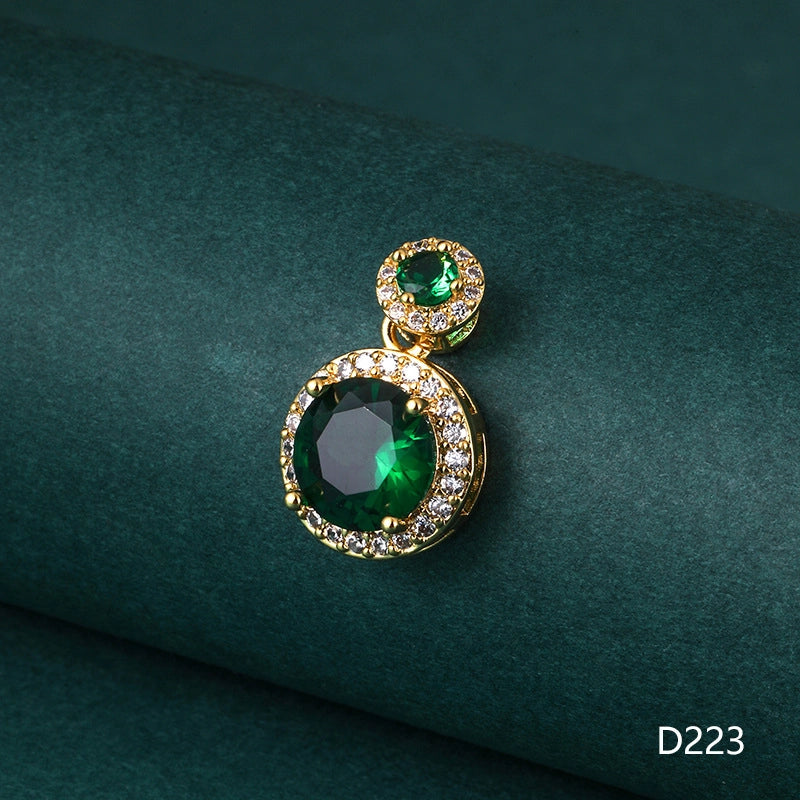 1 Piece 1-2cm Copper Zircon Geometric Jewelry Accessories Pendant