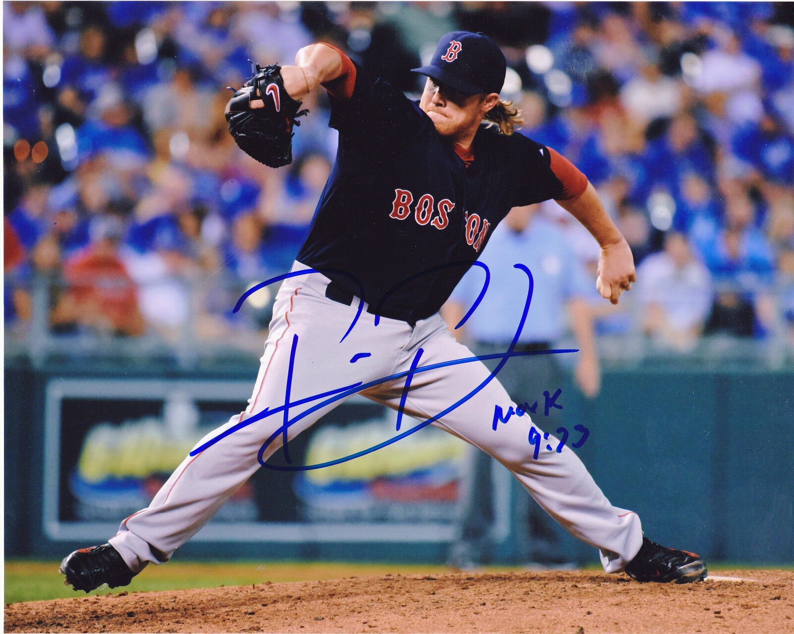 ROBBIE ROSS BOSTON RED SOX ACTION SIGNED 8x10