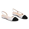 20mm Women&lsquo;s Classic Knit Flat Pumps Closed Round Toe Splicing Casual Shoes