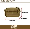 Klein Molle Tasche Taktisch Utility Pouch EDC Zusatztasche Militär Pouch molle Mini Werkzeugtasche für Rucksack Multifunktional Schultertasche Crossbody Umhängetasche Bag für Wandern Camping