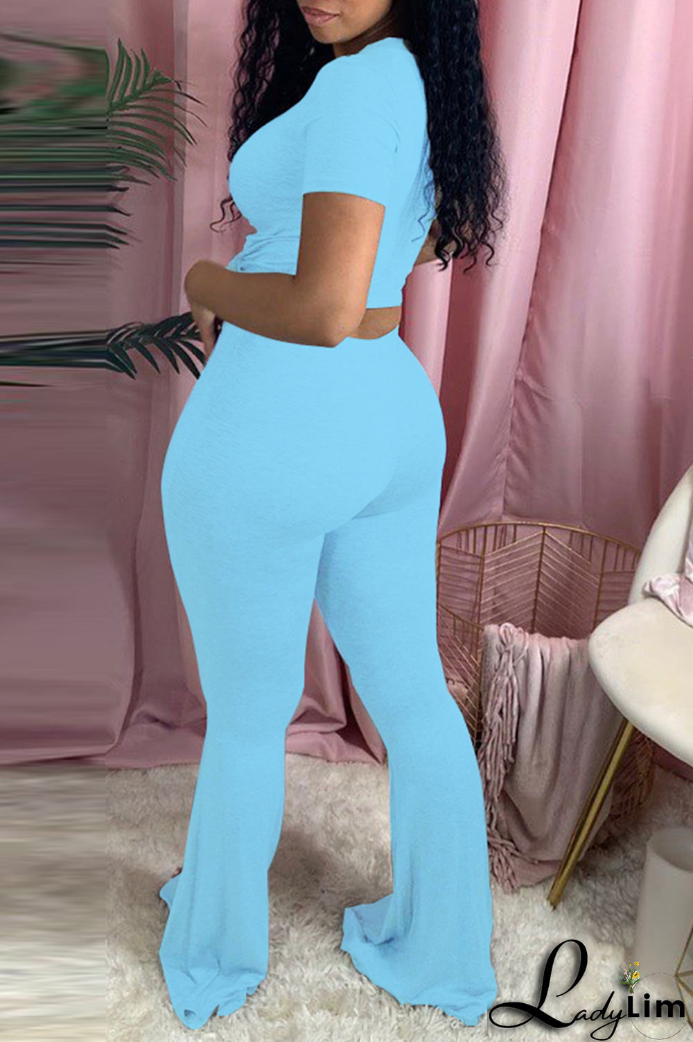 Black Casual Print Patchwork O Neck Short Sleeve Two Pieces