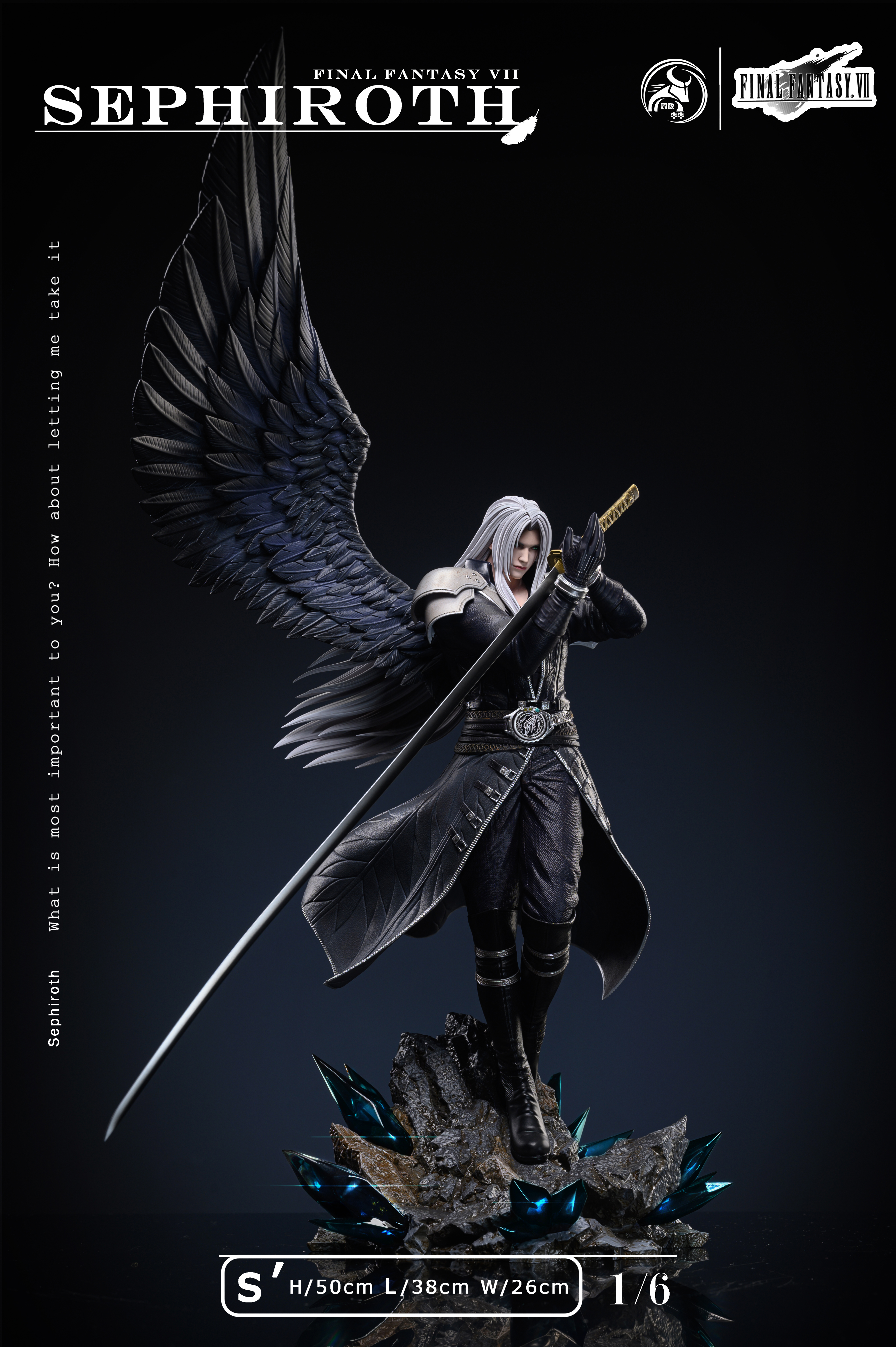 IuIu 💬 on X: sephiroth statue at the square enix store.lemme  talk to u  / X