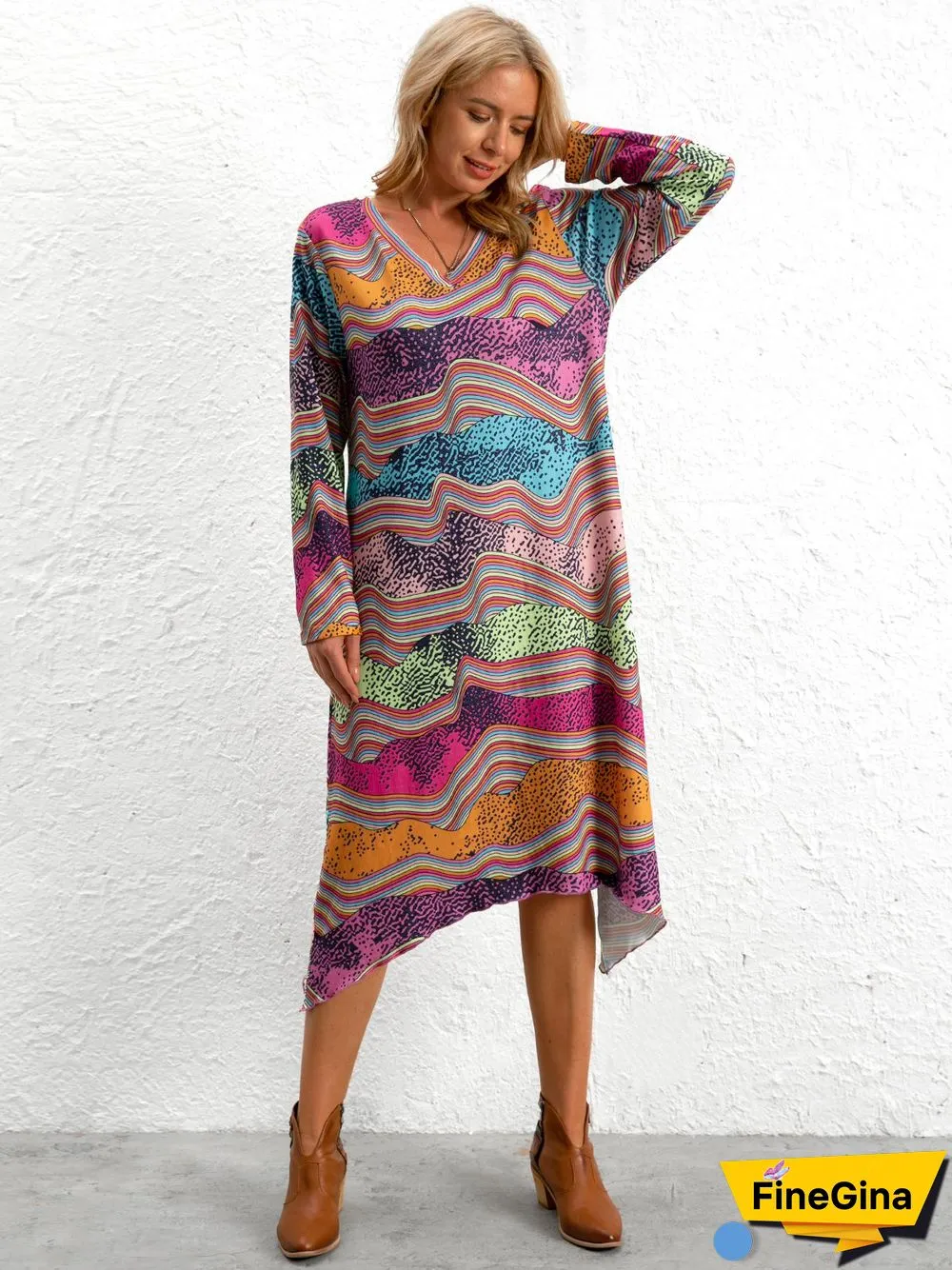 Loosen Vintage Knitting Dress