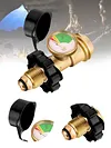 Brass Leak Detector Gas Pressure Meter Pressure Level Meter Indicator for BBQ RV