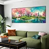 (100*40cm)Landscape - Full Round Drill Diamond Painting