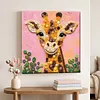 Framed Giraffe - DIY Button Art Painting Kit for Creativity DIY Pearl Dot Crafts for Gift Home Wall Decor 30*30CM