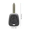 2 Buttons Key Fob Replacement Car Remote Key for Citroen Xsara Picasso Berlingo