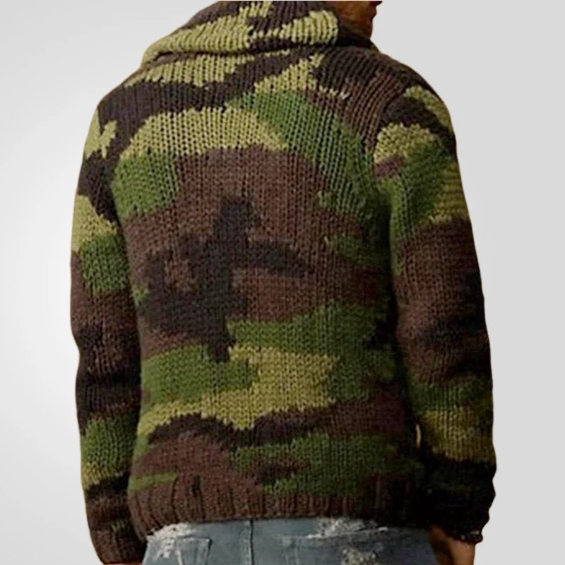 Uveng Uveng Men's Wear Autumn/Winter Camouflage Silkfery Sweater Overturned Jacket Jacket Men's SY0036