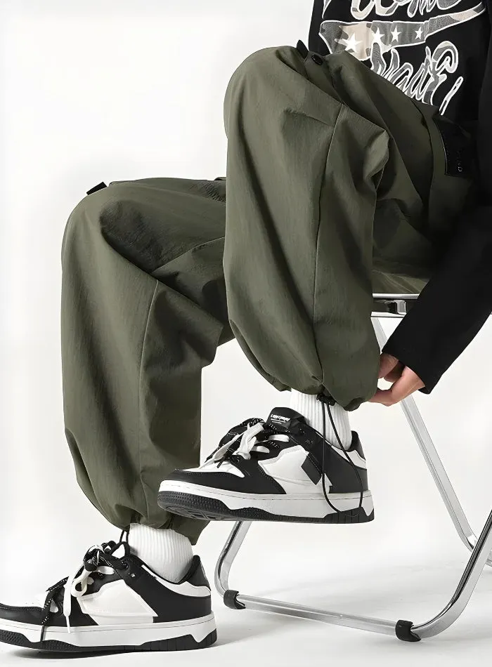 Brownm Parachute Pants