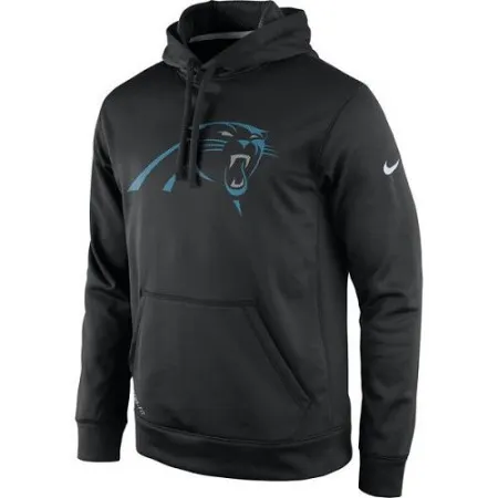 Men's Carolina Panthers  Black Practice Performance Pullover Hoodie
