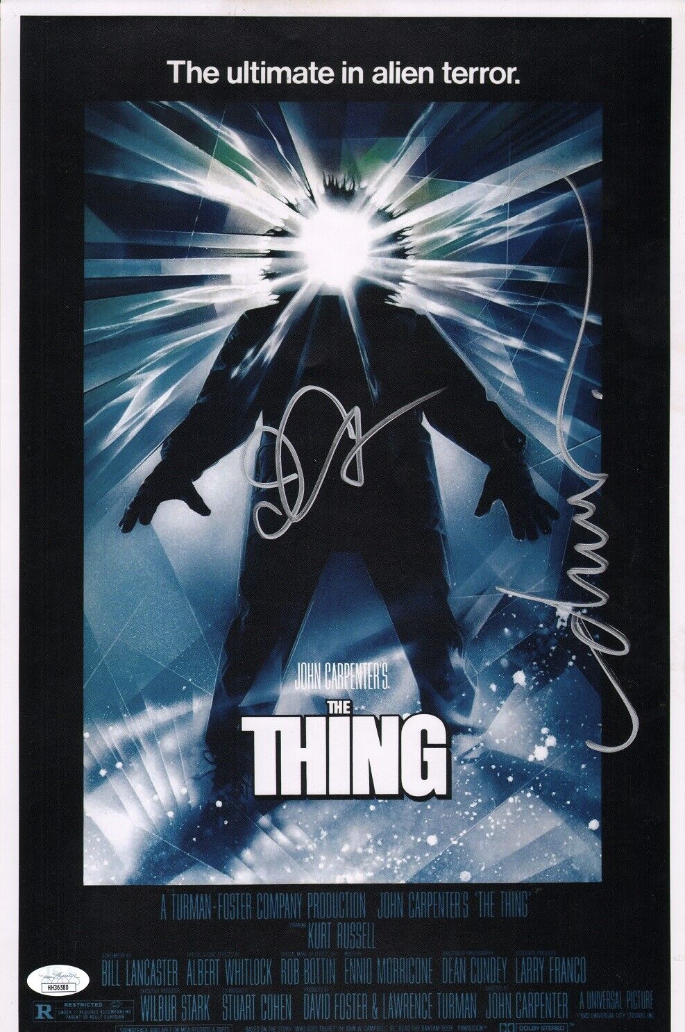 DREW STRUZAN & JOHN CARPENTER Authentic Signed THE THING