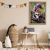 Diamond Painting -DIY Round Drill Flower Skull