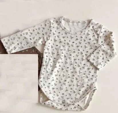 Korean Baby Girls Clothes 2020 Spring Summer Baby Clothing Cotton Camisole and Floral Bodysuits Dress Rompers Cap