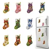 10PCS DIY Pearl Diamond Painting Christmas Fridge Magnets, Sparkling Rhinestone Refrigerator Magnet Craft Kit for Home Decor & Gifts