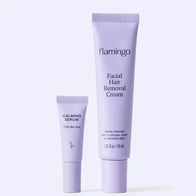 Flamingo Facial Hair Removal Cream Kit