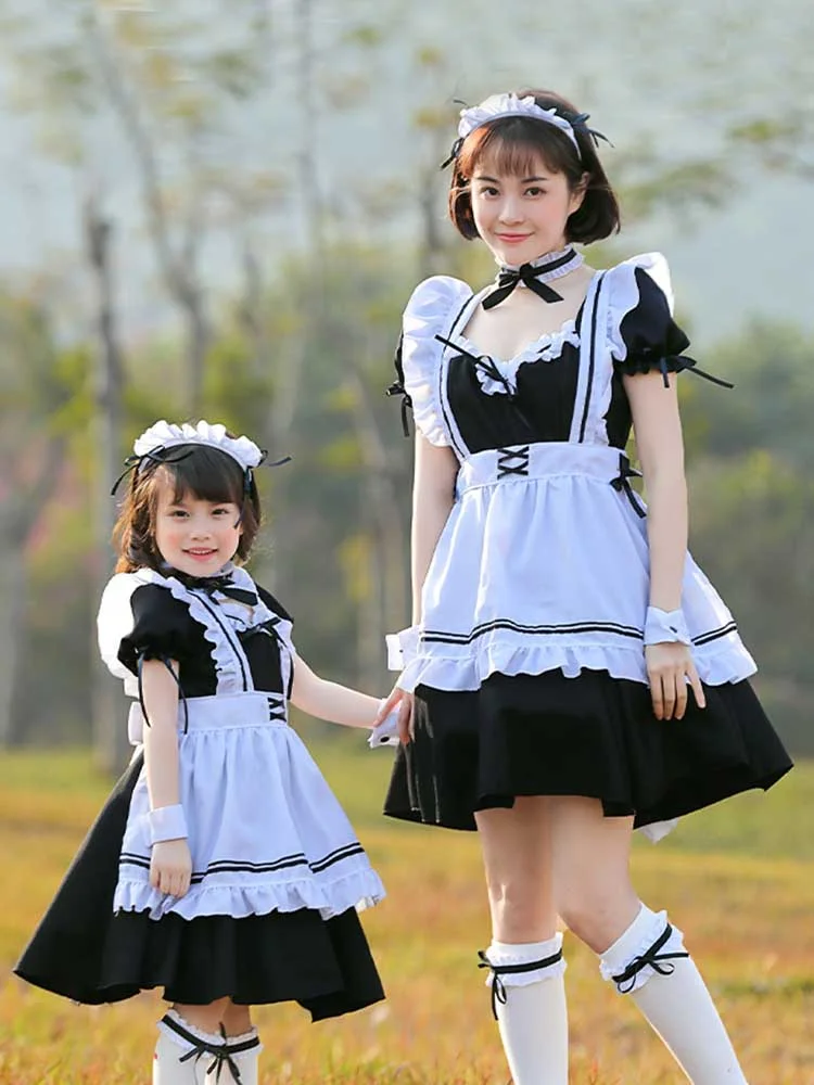 Miracle Nikki Maid Lolita Fancy Dress Family Matching Halloween Costume-elleschic
