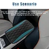 Car Center Console Cover, Universal Leather Waterproof Armrest Seat Box Cover Protector, Comfortable Car Decor Accessories Fit for Most Cars, Vehicles, SUVs-gem green