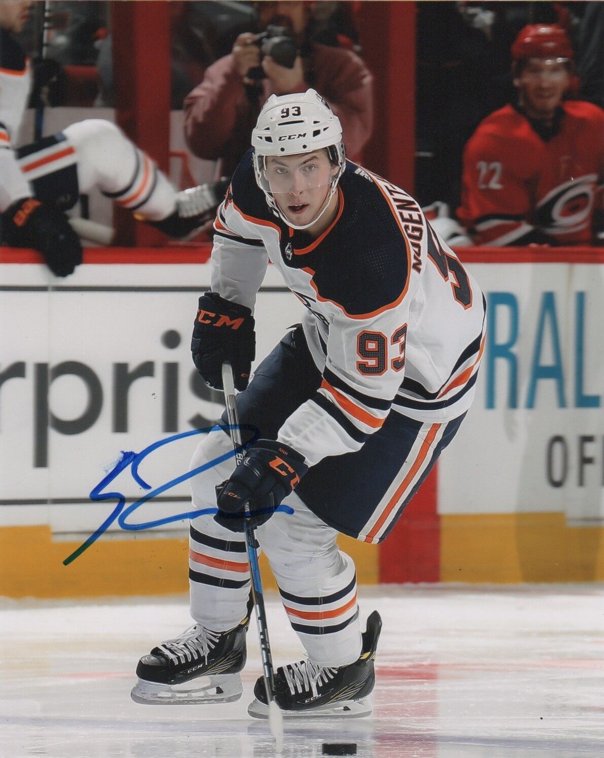 Edmonton Oilers Ryan Nugent Hopkins Autographed Signed 8x10 Photo Poster painting COA #6