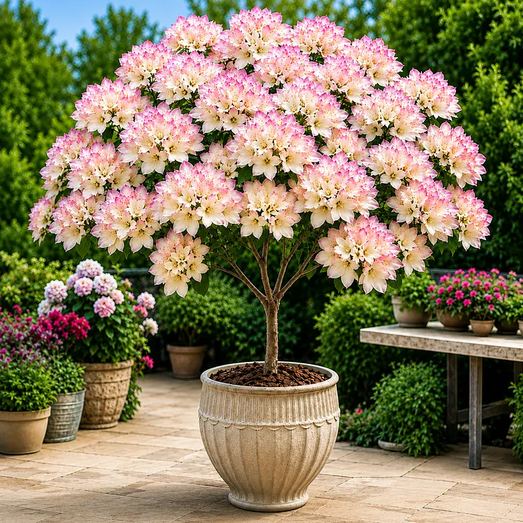 🌸 Blush Cloud Bloom Tree Bulbs &ndash; Rare Pink Flowering Tree for Pots & Gardens