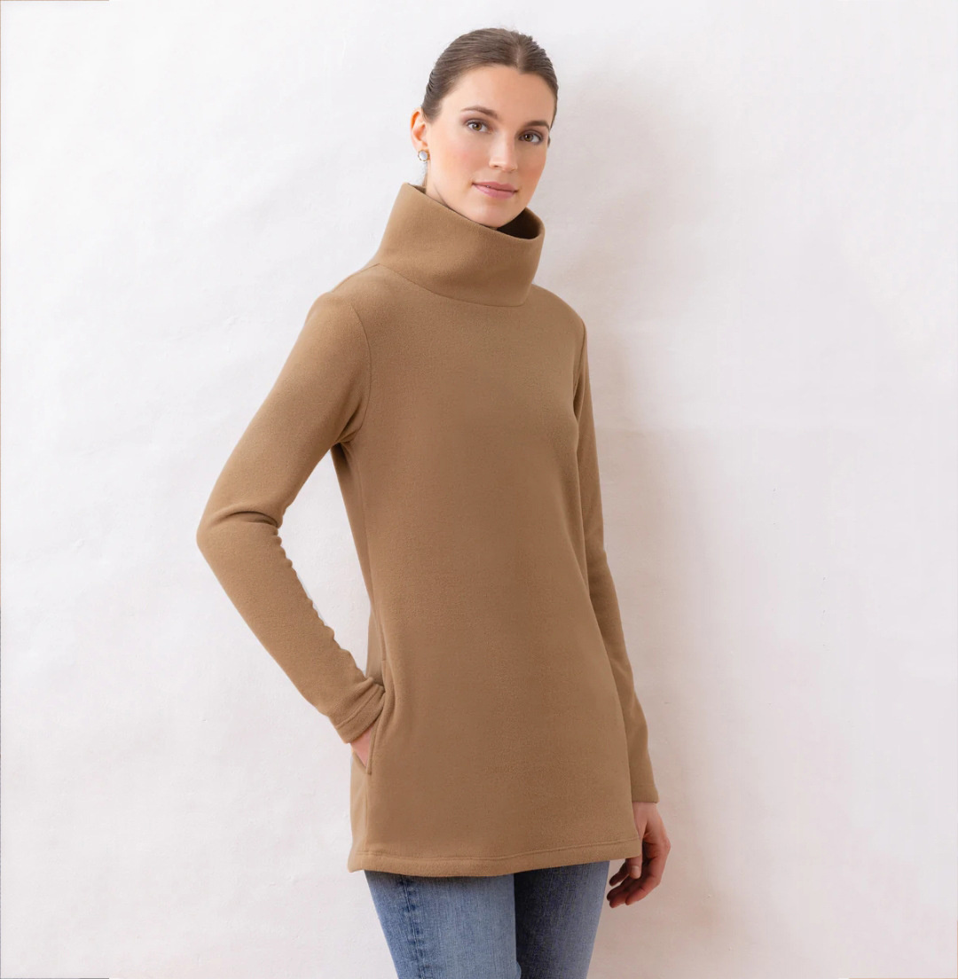 Ootddress Fleece Women's Turtleneck Sweatshirt Long Sleeve Bodycon Basic Pullover Oversized Knit Tops Basic Inner Jumper Sweatshirts