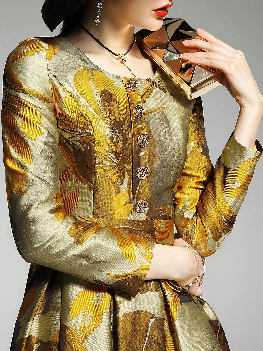 A-Line Cocktail Elegant Prom Party loral Maxi Dress