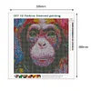 Diamond Painting -DIY Round Drill Monkey Animal