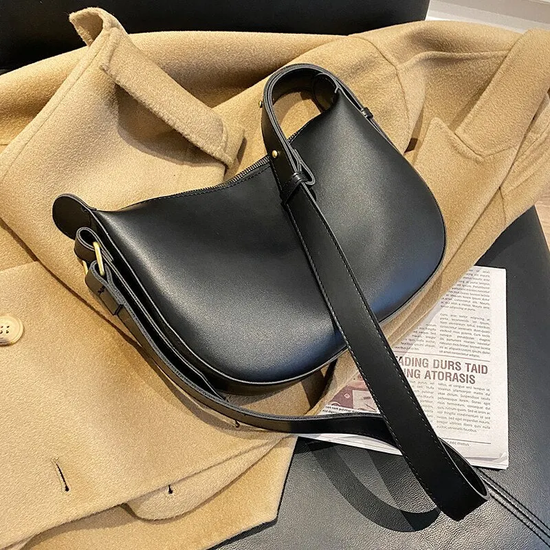 էѧӧܧ Design PU Leather Tote Bag 2020 Winter Women's Crossbody Handbags and Purses Lux Cross Body Branded Shoudler Bag