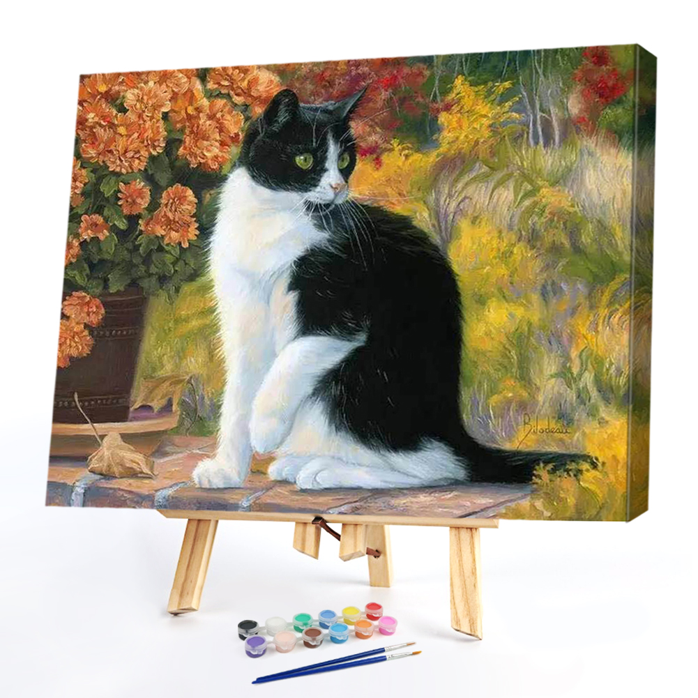 

40*50cm - Paint By Numbers - Black Cat, 501 Original