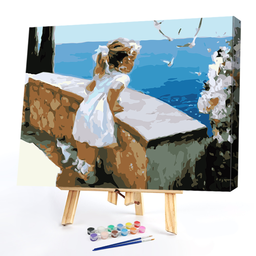 

40*50CM - Paint By Numbers - Girl, 501 Original