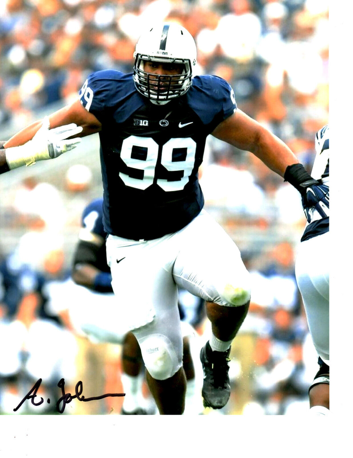 Austin Johnson Penn State Hand signed autographed 8x10 football Photo Poster painting Titans