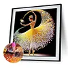Jupe de danse fille-sp&eacute;cial en forme de peinture de diamant-30 * 30cm