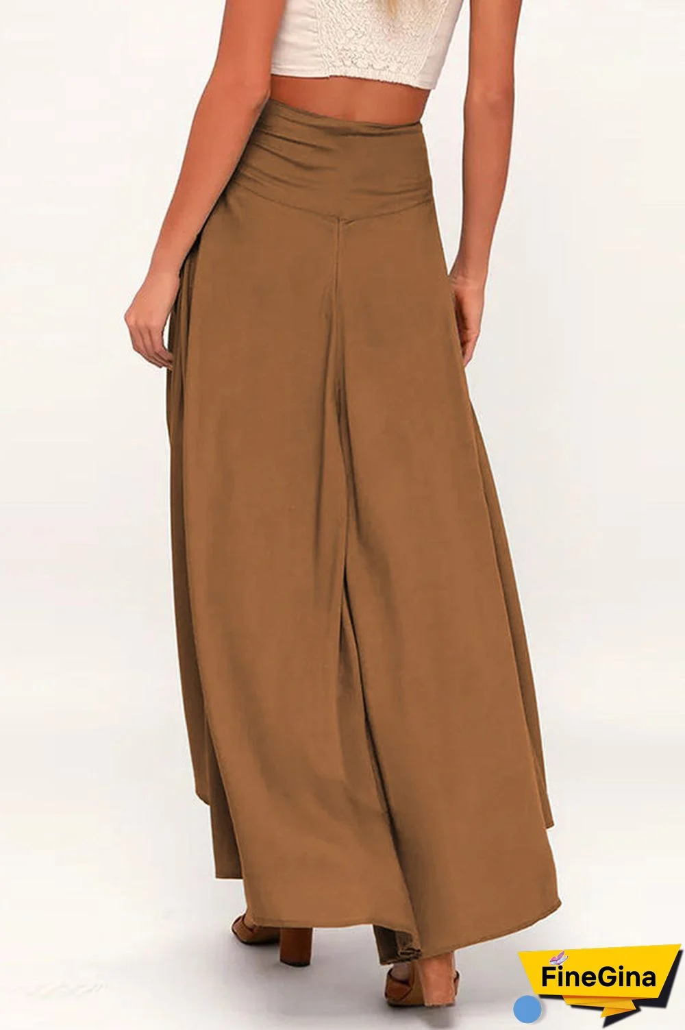 High Low Flare Shape Maxi Skirts
