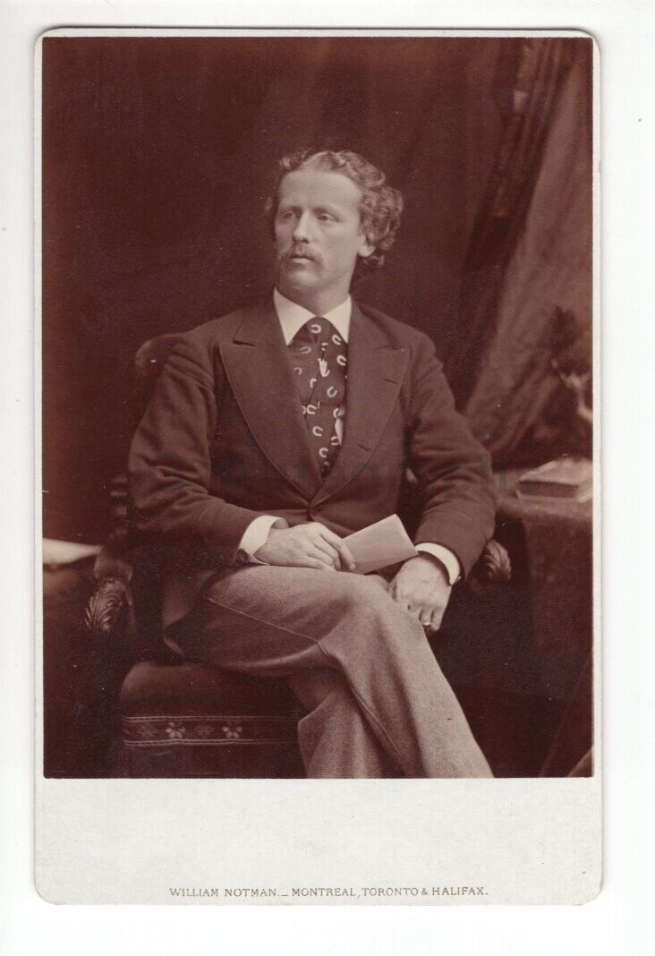 19th Century Gentleman - Cabinet Card Photo Poster painting Taken by William Notman - Canada