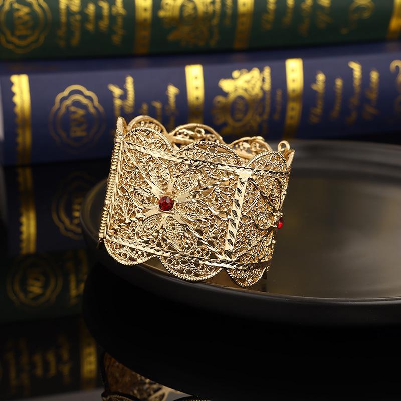 Palace Style Openwork Flower Carving Vintage Wide Bracelet | Oxredo Shop Ramadan Sale